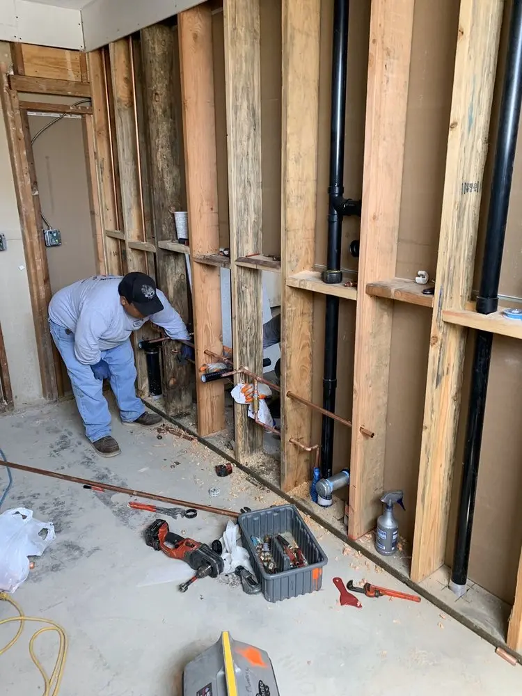 Commercial rough-in plumbing for Gas Line Repair in Butlers Fork